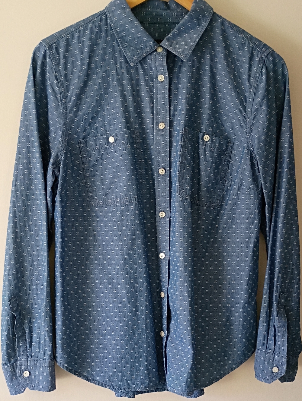 Talbots Indigo Chambray Button-Down Shirt